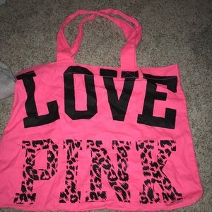 Pink tote.